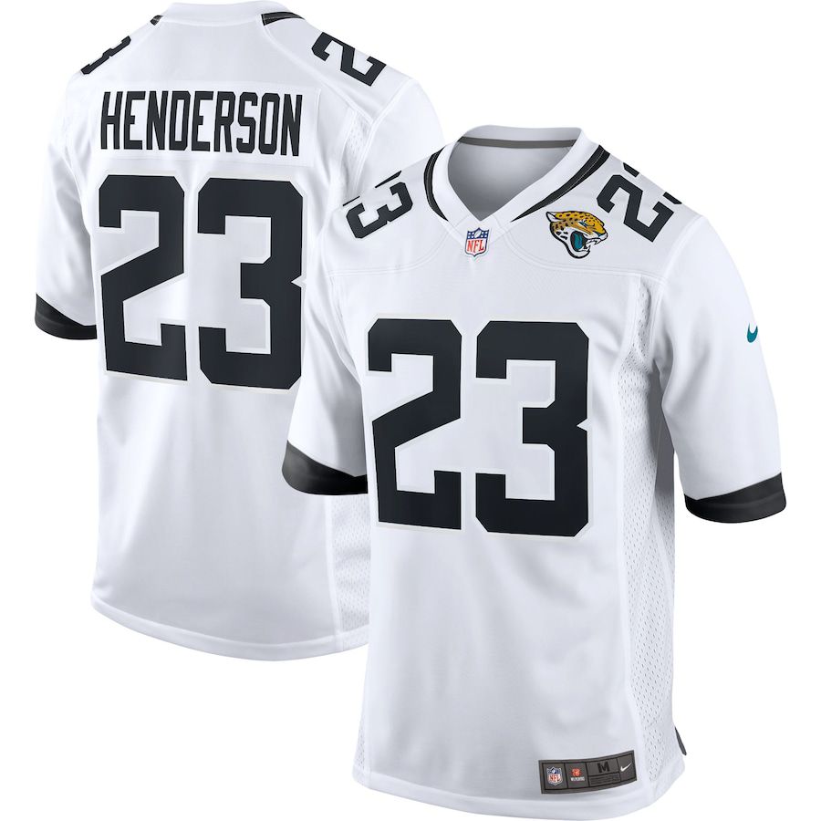 Men Jacksonville Jaguars #23 CJ Henderson Nike White Game NFL Jersey